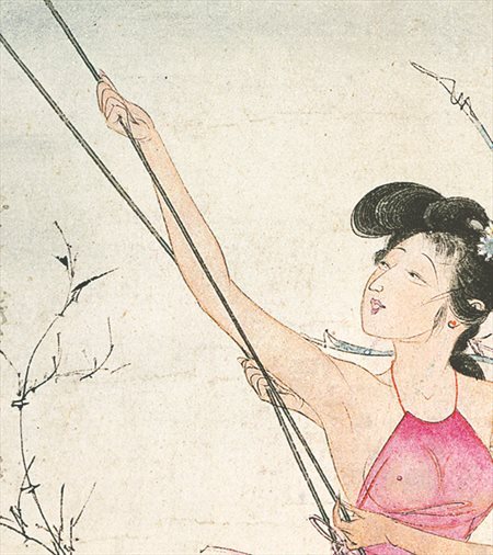 高台县-胡也佛的仕女画和最知名的金瓶梅秘戏图